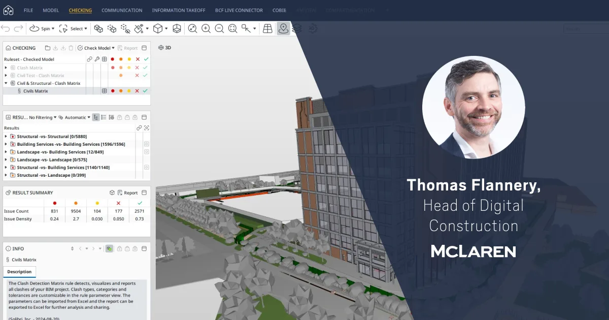 McLaren's Digital Construction Strategy: Design Compliance to De-risk Construction
