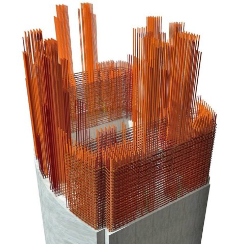 210 meter tall pylons